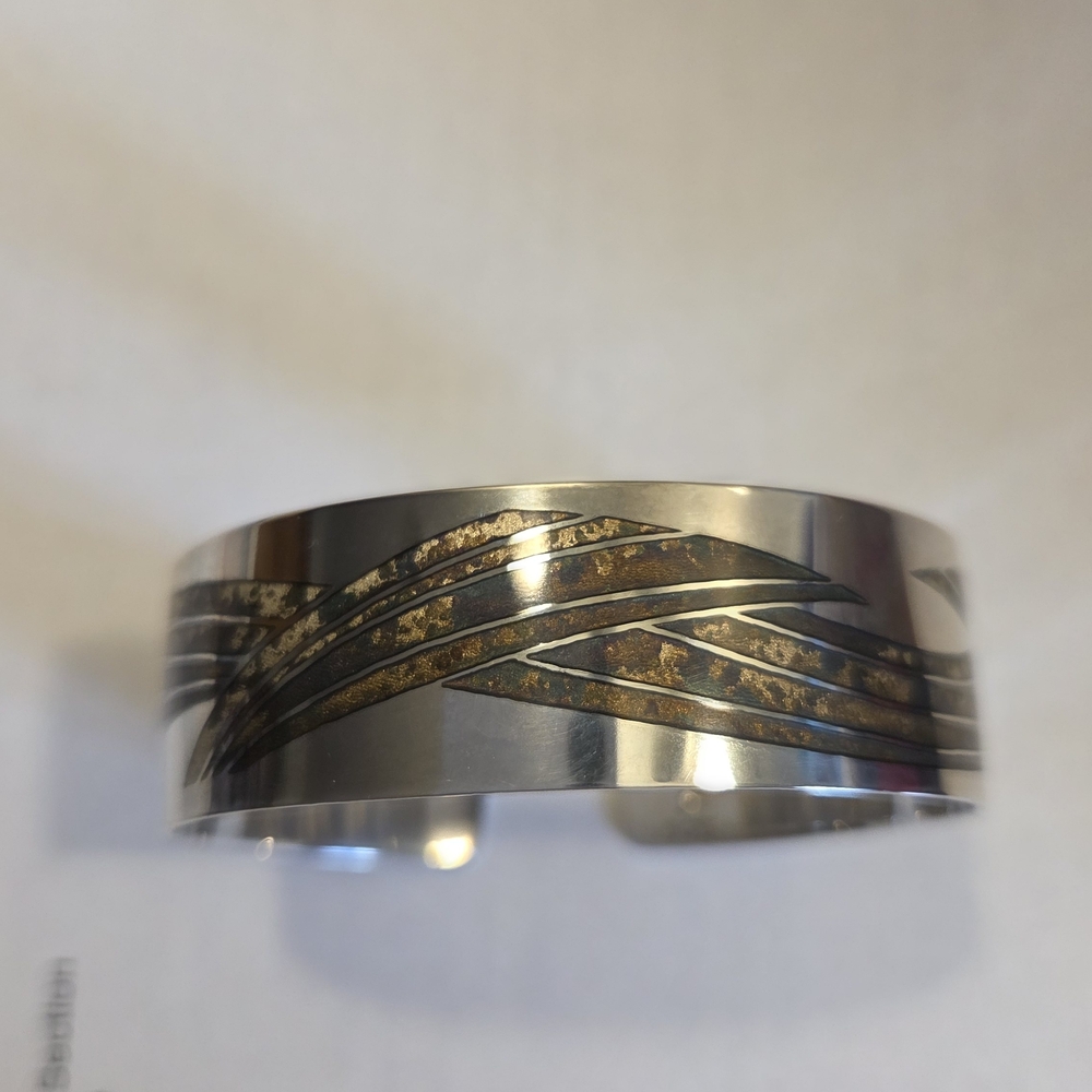 Jean-Yves Nantel Sterling Silver Cuff Bracelet (.925) – Canadian Designer - Picture 2 of 3